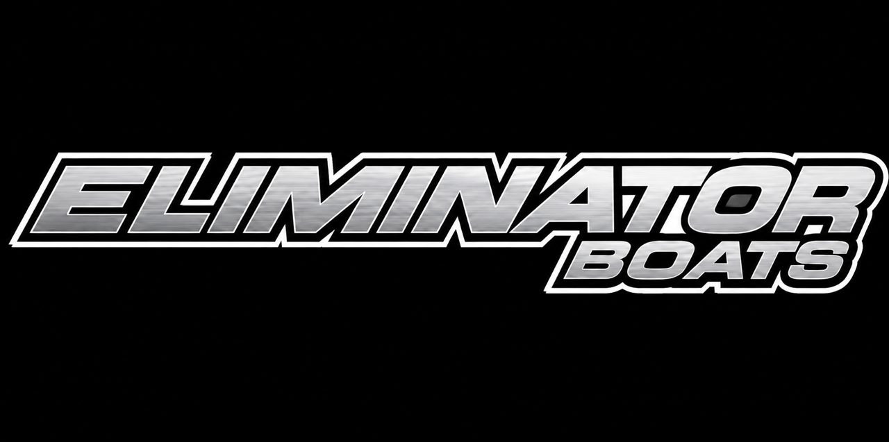 Eliminator Boats chrome wordmark logo artwork