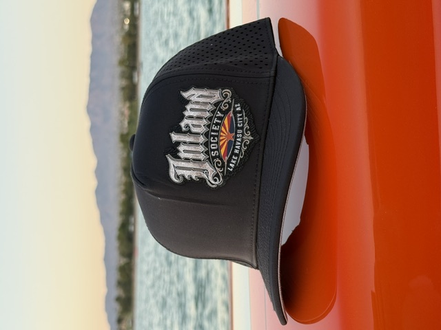 Black Inland Society Arizona logo trucker hat